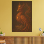 Royal Golden Phoenix – Elite Fine Art Collection Leinwanddruck (Insitu (Wohnzimmer))