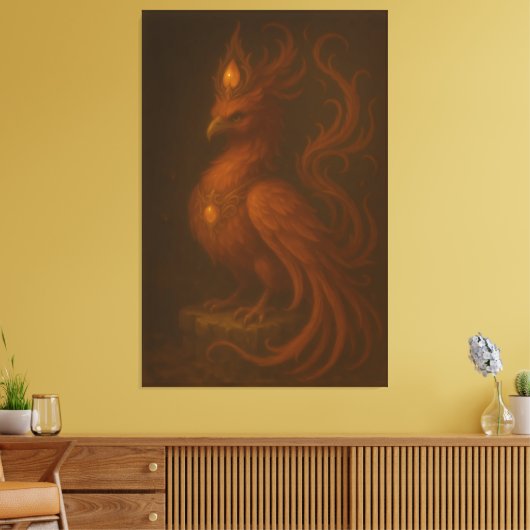 Royal Golden Phoenix – Elite Fine Art Collection Leinwanddruck (Insitu (Wohnzimmer))