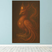 Royal Golden Phoenix – Elite Fine Art Collection Leinwanddruck (Insitu (Holzboden))