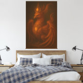 Royal Golden Phoenix – Elite Fine Art Collection Leinwanddruck (Insitu (Schlafzimmer))