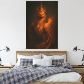 Royal Golden Phoenix – Elite Fine Art Collection Leinwanddruck (Insitu (Schlafzimmer))