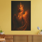 Royal Golden Phoenix – Elite Fine Art Collection Leinwanddruck (Insitu (Wohnzimmer))