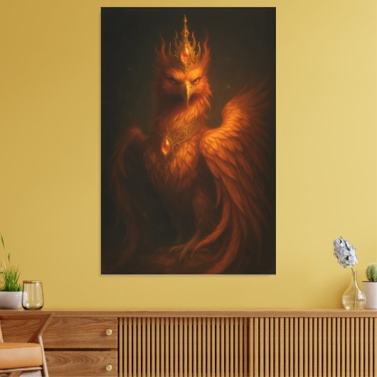 Royal Golden Phoenix – Elite Fine Art Collection Leinwanddruck (Insitu (Wohnzimmer))