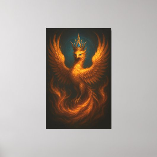 Royal Golden Phoenix · Luxury Fine Art Canvas Prin Leinwanddruck (Vorderseite)
