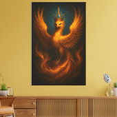 Royal Golden Phoenix · Luxury Fine Art Canvas Prin Leinwanddruck (Insitu (Wohnzimmer))