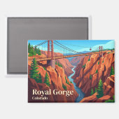 Royal Gorge Bridge & Park USA Magnet (Vorderseite/Rückseite)