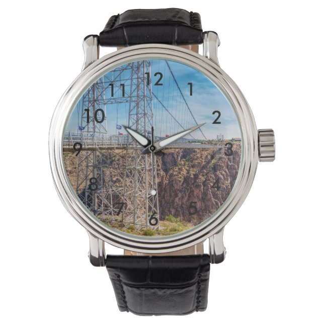 Royal Gorge Bridge Side View Armbanduhr (Vorderseite)