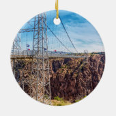 Royal Gorge Bridge Side View Circle Ornament (Hinten)