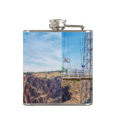 Royal Gorge Bridge Side View Flask Flachmann (Rückseite)