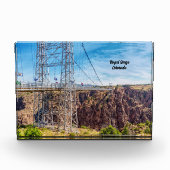 Royal Gorge Bridge Side View Foto Block (Vorderseite)