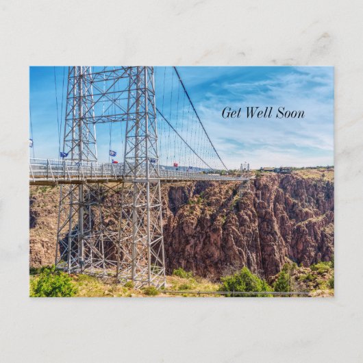 Royal Gorge Bridge Side View Gut Postkarte (Vorderseite)
