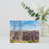 Royal Gorge Bridge Side View Gut Postkarte (Stehend Vorderseite)
