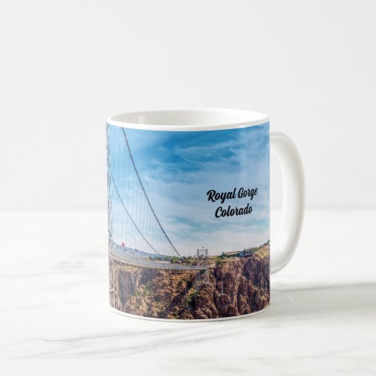 Royal Gorge Bridge Side View Klassische Tasse (VorderseiteRechts)