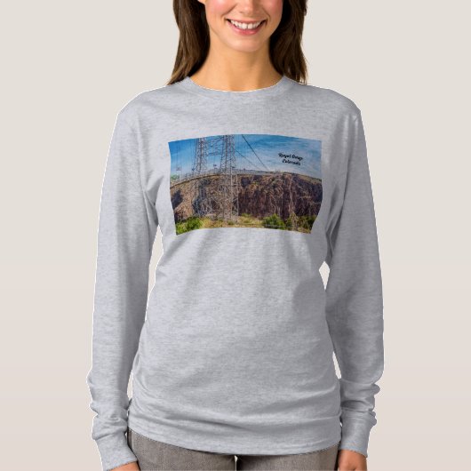 Royal Gorge Bridge Side View Long Sleeve Shirt (Vorderseite)