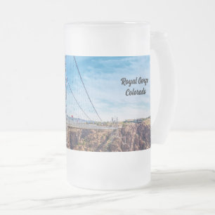 Royal Gorge Bridge Side View Mattierte Bier Tasse
