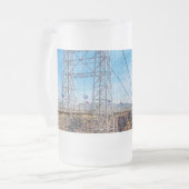 Royal Gorge Bridge Side View Mattierte Bier Tasse (Vorderseite Links)