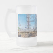 Royal Gorge Bridge Side View Mattierte Bier Tasse (Links)