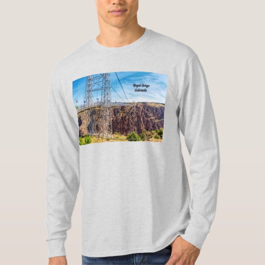 Royal Gorge Bridge Side View Men's Long Sleeve T-Shirt (Vorderseite)