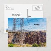 Royal Gorge Bridge Side View Postkarte (Vorne/Hinten)