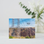 Royal Gorge Bridge Side View Postkarte (Stehend Vorderseite)