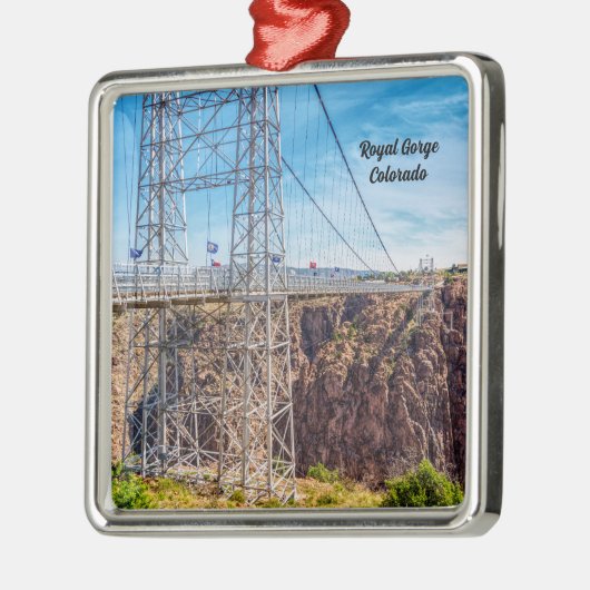 Royal Gorge Bridge Side View Premium Ornament (Links)