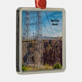 Royal Gorge Bridge Side View Premium Ornament Aus Metall (Rechts)