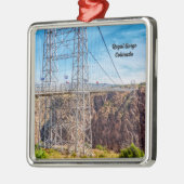 Royal Gorge Bridge Side View Premium Ornament Aus Metall (Links)