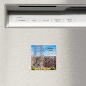 Royal Gorge Bridge Side View Square Magnet (In Situ (Geschirrspüler))