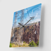 Royal Gorge Bridge Side View Wall Uhr (Winkel)