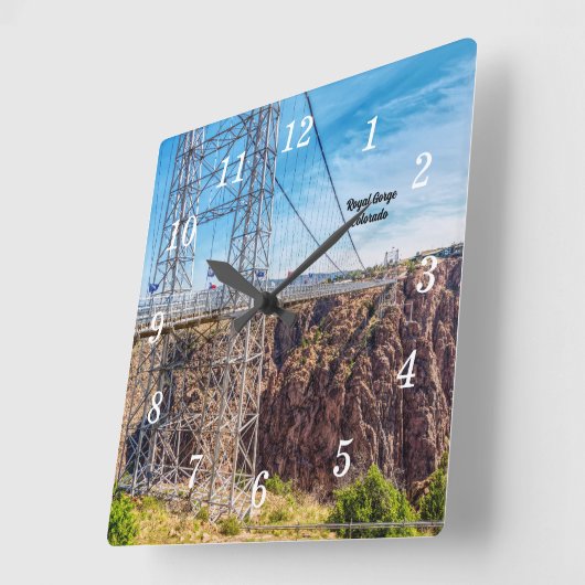 Royal Gorge Bridge Side View Wall Uhr (Winkel)