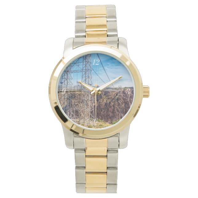 Royal Gorge Bridge Side View Watch Armbanduhr (Vorderseite)