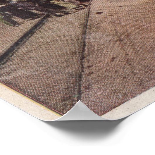 Royal Gorge, CO - Aussicht auf die Hängebrücke Poster (Ecke)