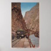 Royal Gorge, CO - Aussicht auf die Hängebrücke Poster (Vorne)