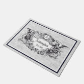 Royal Gothic Wappen Door Mat Fußmatte (Schrägansicht)