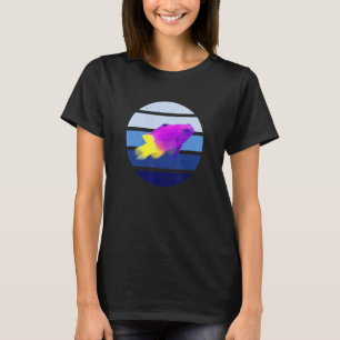Royal Gramma Koralle Rot gefärbter Fisch Retro Män T-Shirt