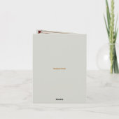 Royal Gray Wedding Greetings Wishing Congrates Dankeskarte (Rückseite)