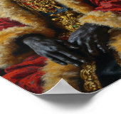 Royal Great Dane Portrait Poster (Ecke)