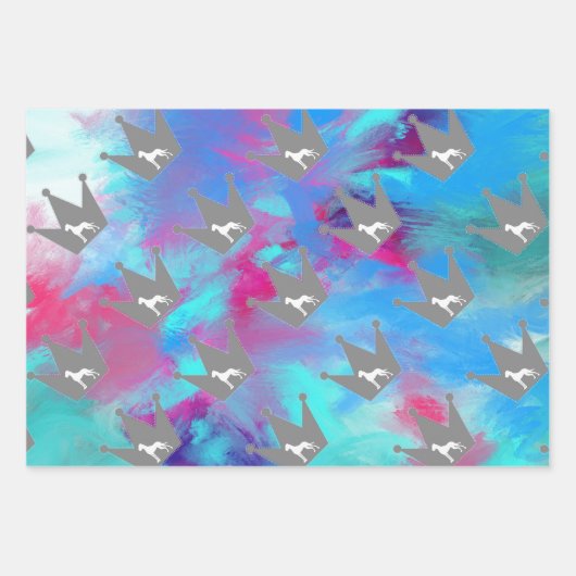 Royal Great Danes Graphical Geschenkpapier Set (Vorderseite 3)