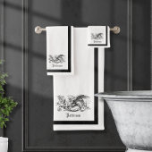 Royal Griffin White Bath Set