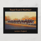 Royal Guard Abstrakt Postkarte (Vorderseite)