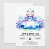 Royal Happy Princess Birthday Einladung (Vorne/Hinten)