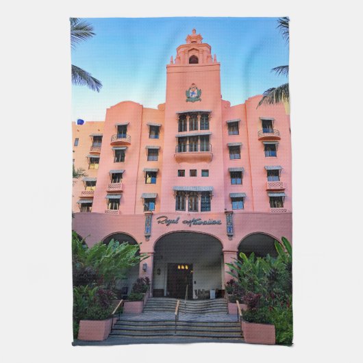 Royal Hawaiian Hotel Geschirrtuch (Vertikal)