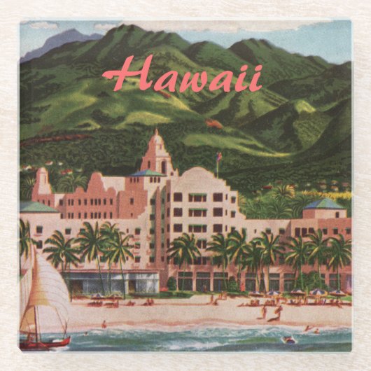Royal Hawaiian Hotel Glasuntersetzer (Vorderseite)