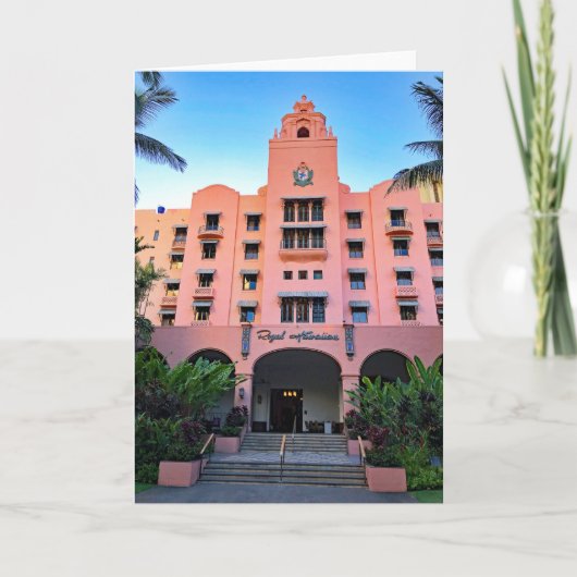 Royal Hawaiian Hotel Karte (Vorderseite)