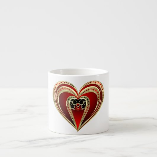 Royal Heart Espressotasse (Vorderseite)