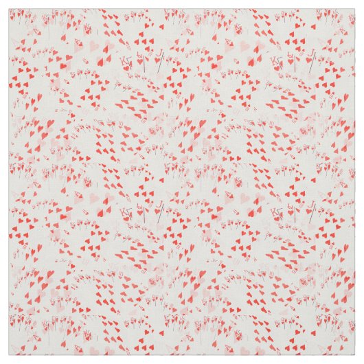 Royal Heart Flush Pattern, Stoff (Muster)