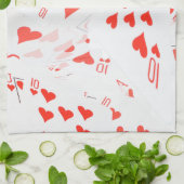 Royal Heart Flush Poker Cards Kartenmaterial, Geschirrtuch (Gefaltet)