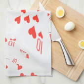 Royal Heart Flush Poker Cards Kartenmaterial, Geschirrtuch (Viertel Falte)