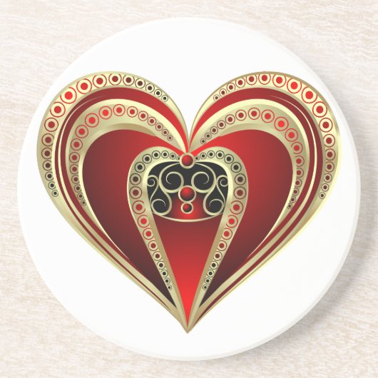 Royal Heart Getränkeuntersetzer (Vorne)