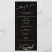 Royal Hochzeit Black All in One Wedding Programm (Vorderseite)